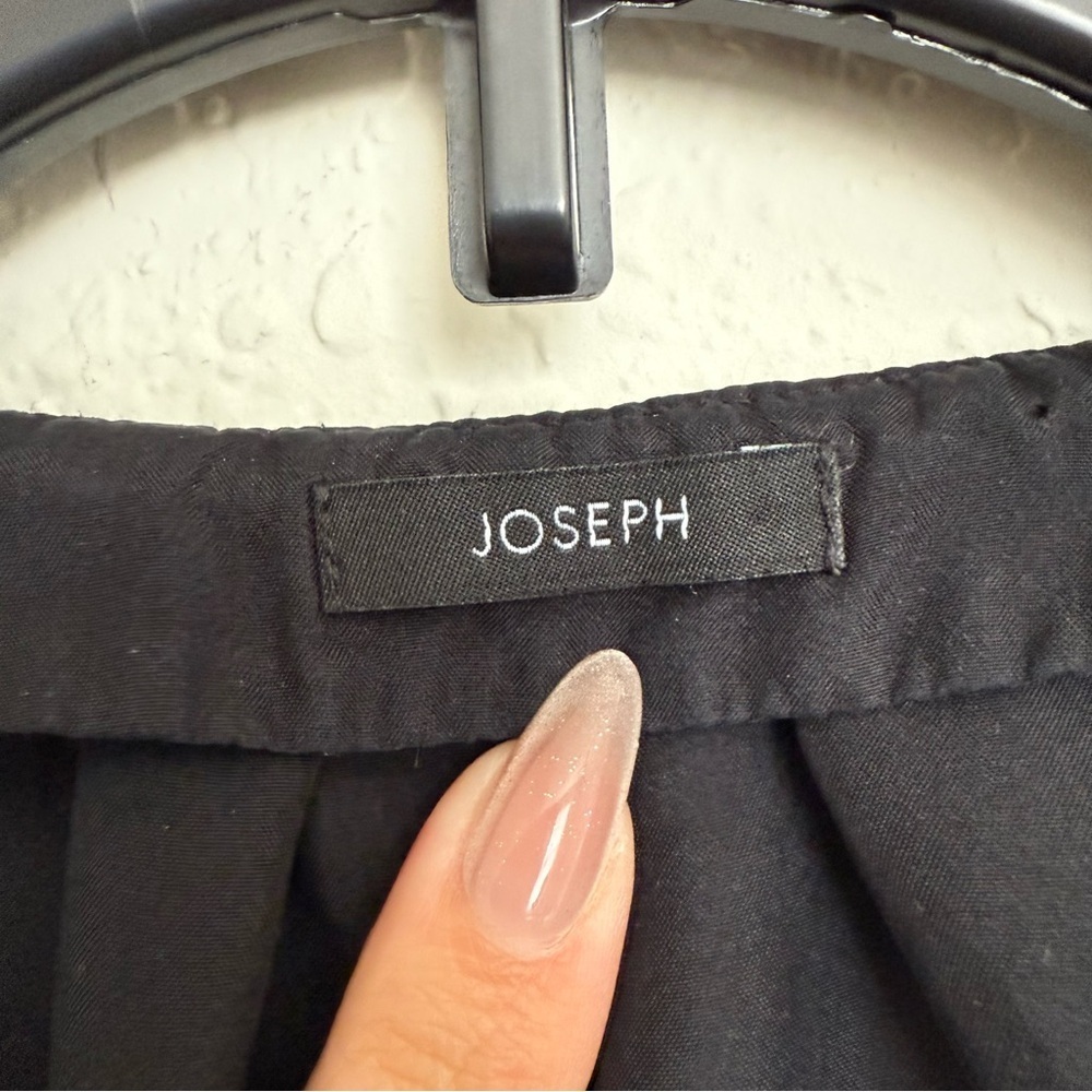 Joseph Bary Habotai Black Silk Button Up Blouse Size 38 Quiet Luxury Old Money - Picture 6 of 8